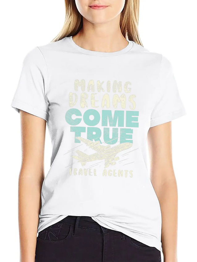 Travel Agents Agency Air Travel Lightweight Cotton T-Shirt – Daily Comfort Graphic Shirt