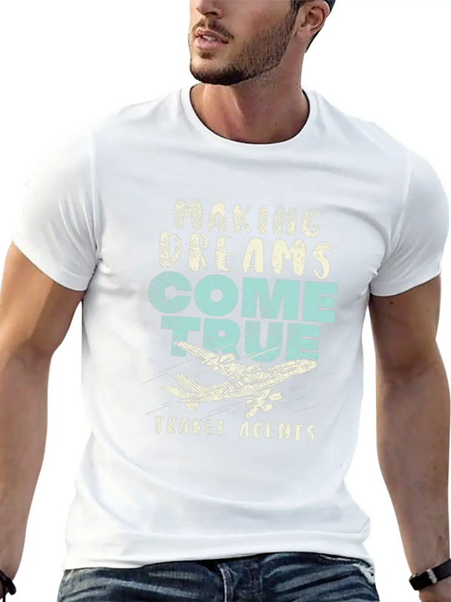 Travel Agents Agency Air Travel Lightweight Cotton T-Shirt – Daily Comfort Graphic Shirt