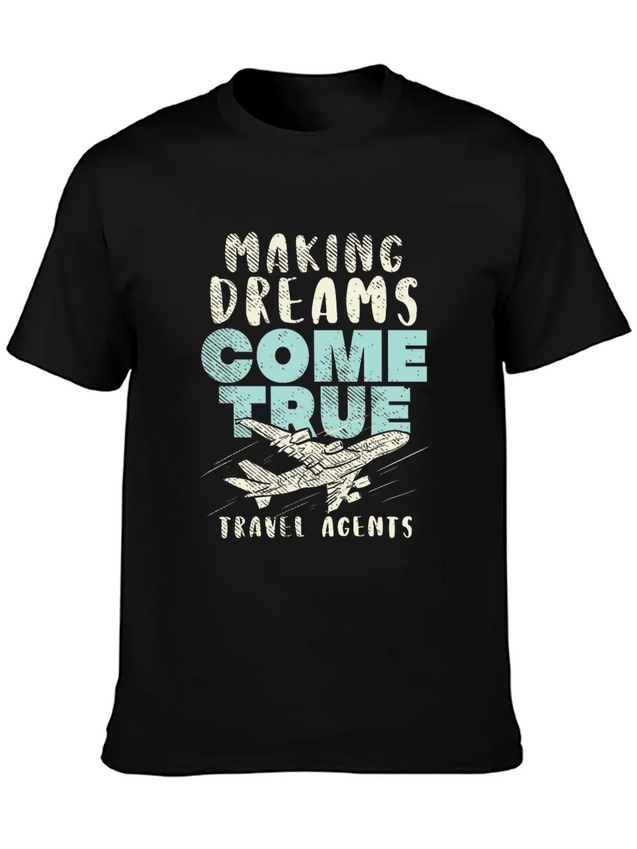 Travel Agents Agency Air Travel Lightweight Cotton T-Shirt – Daily Comfort Graphic Shirt