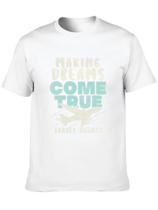 Travel Agents Agency Air Travel Lightweight Cotton T-Shirt – Daily Comfort Graphic Shirt