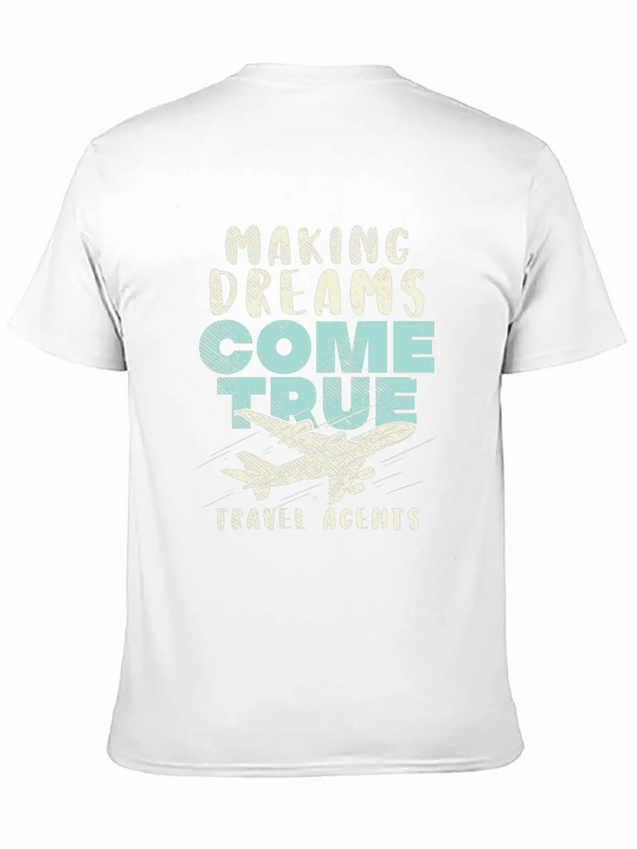 Travel Agents Agency Air Travel Lightweight Cotton T-Shirt – Daily Comfort Graphic Shirt