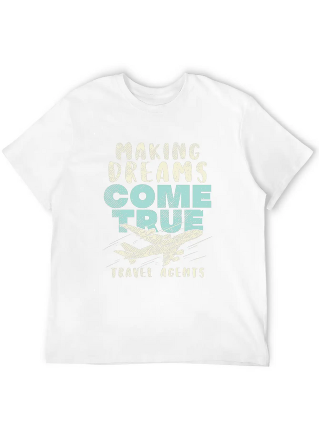 Travel Agents Agency Air Travel Lightweight Cotton T-Shirt – Daily Comfort Graphic Shirt