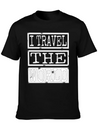 Travel - I Travel The World Lightweight Cotton T-Shirt – Daily Comfort Graphic Shirt