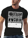 Travel - I Travel The World Lightweight Cotton T-Shirt – Daily Comfort Graphic Shirt