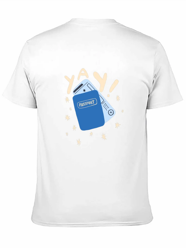 Travel Lightweight Cotton T-Shirt – Daily Comfort Graphic Shirt