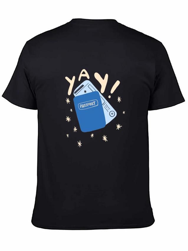 Travel Lightweight Cotton T-Shirt – Daily Comfort Graphic Shirt