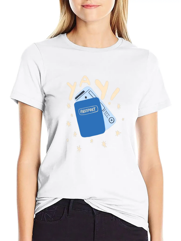 Travel Lightweight Cotton T-Shirt – Daily Comfort Graphic Shirt