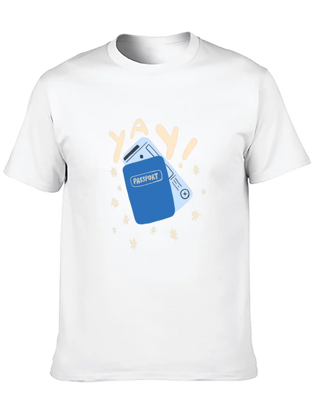 Travel Lightweight Cotton T-Shirt – Daily Comfort Graphic Shirt