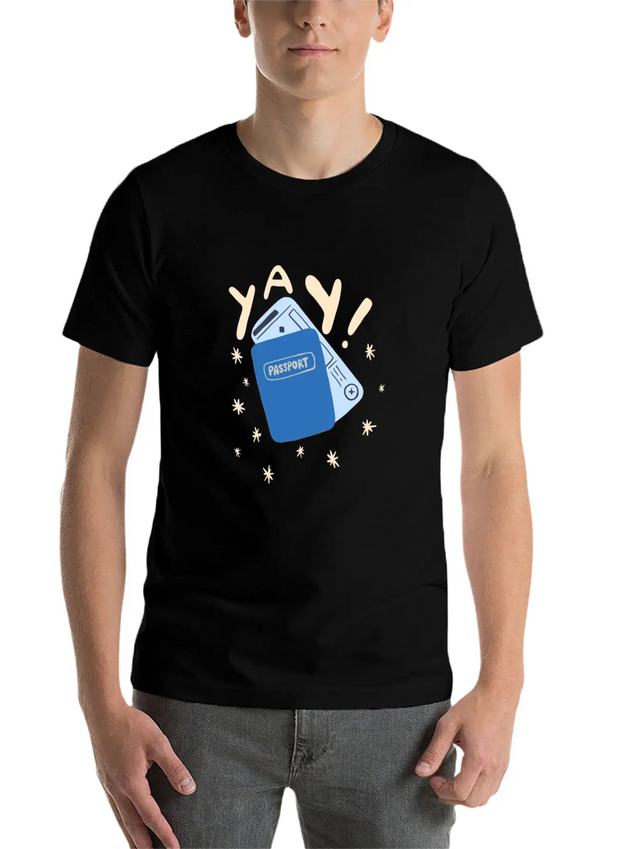 Travel Lightweight Cotton T-Shirt – Daily Comfort Graphic Shirt