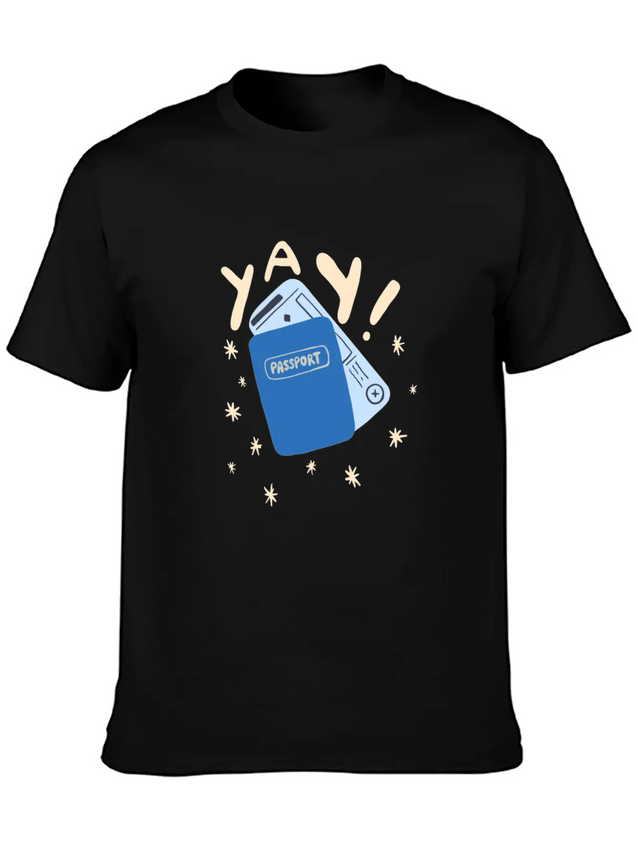 Travel Lightweight Cotton T-Shirt – Daily Comfort Graphic Shirt