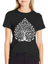 Tree Of Life With Hearts Single Color Vector Lightweight Cotton T-Shirt – Daily Comfort Graphic Shirt