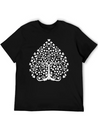Tree Of Life With Hearts Single Color Vector Lightweight Cotton T-Shirt – Daily Comfort Graphic Shirt