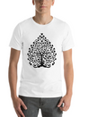 Tree Of Life With Hearts Single Color Vector Lightweight Cotton T-Shirt – Daily Comfort Graphic Shirt