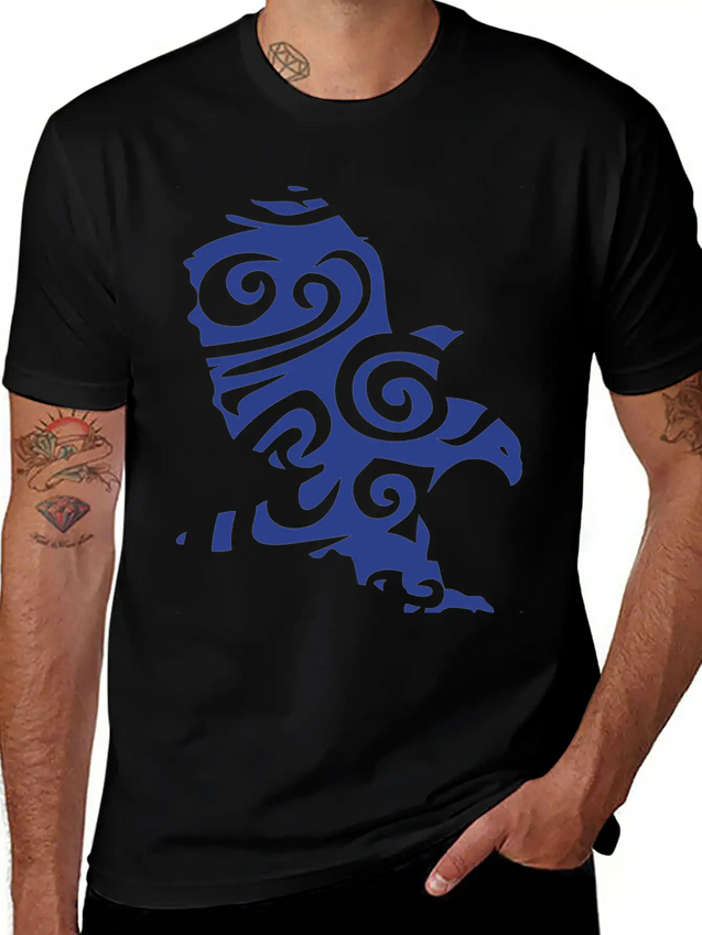 Tribal Eagle Wild Animal Designs Lightweight Cotton T-Shirt – Daily Comfort Graphic Shirt