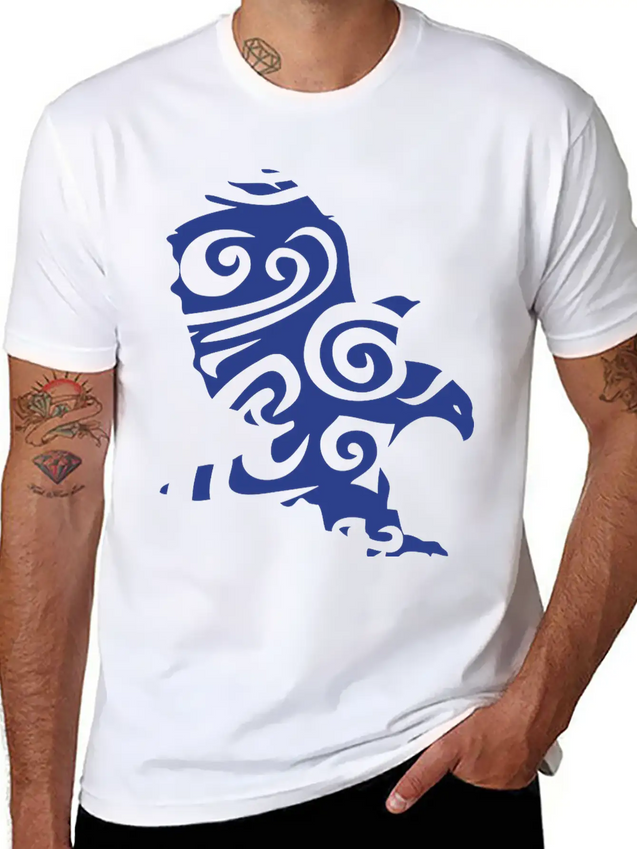 Tribal Eagle Wild Animal Designs Lightweight Cotton T-Shirt – Daily Comfort Graphic Shirt