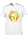 Tribal Gold Cat Lightweight Cotton T-Shirt – Daily Comfort Graphic Shirt