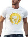 Tribal Gold Cat Lightweight Cotton T-Shirt – Daily Comfort Graphic Shirt