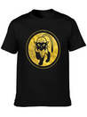 Tribal Gold Cat Lightweight Cotton T-Shirt – Daily Comfort Graphic Shirt