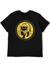 Tribal Gold Cat Lightweight Cotton T-Shirt – Daily Comfort Graphic Shirt
