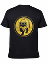 Tribal Gold Cat Lightweight Cotton T-Shirt – Daily Comfort Graphic Shirt