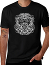 Tribal Owl Lightweight Cotton T-Shirt – Daily Comfort Graphic Shirt