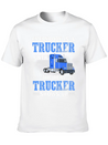 Truck Driver Everybody Is A Trucker Lightweight Cotton T-Shirt – Daily Comfort Graphic Shirt