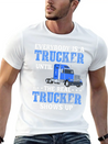 Truck Driver Everybody Is A Trucker Lightweight Cotton T-Shirt – Daily Comfort Graphic Shirt