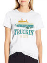 Trucker Truck Driver Vintage Lightweight Cotton T-Shirt – Daily Comfort Graphic Shirt