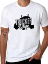 Trucker Wife Truck Driver Lightweight Cotton T-Shirt – Daily Comfort Graphic Shirt