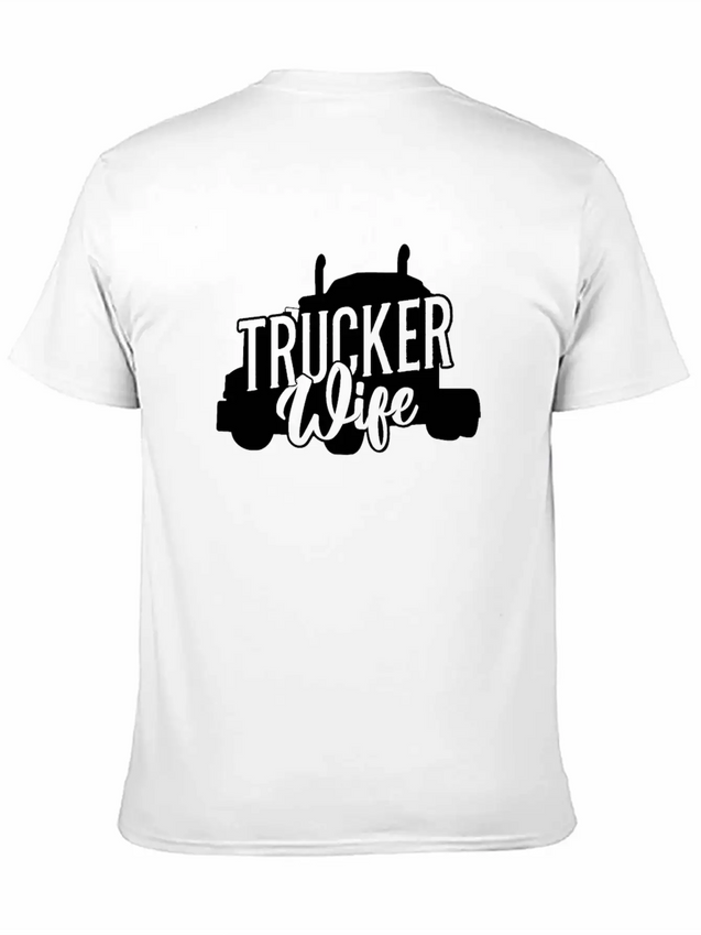 Trucker Wife Truck Driver Lightweight Cotton T-Shirt – Daily Comfort Graphic Shirt