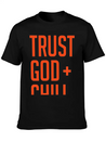 Trust God And Chill Awesome Gift Lightweight Cotton T-Shirt – Daily Comfort Graphic Shirt