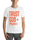 Trust God And Chill Awesome Gift Lightweight Cotton T-Shirt – Daily Comfort Graphic Shirt