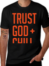 Trust God And Chill Awesome Gift Lightweight Cotton T-Shirt – Daily Comfort Graphic Shirt