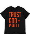 Trust God And Chill Awesome Gift Lightweight Cotton T-Shirt – Daily Comfort Graphic Shirt