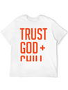 Trust God And Chill Awesome Gift Lightweight Cotton T-Shirt – Daily Comfort Graphic Shirt