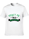 Trust Me I'm Vegetarian Lightweight Cotton T-Shirt – Daily Comfort Graphic Shirt
