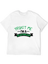 Trust Me I'm Vegetarian Lightweight Cotton T-Shirt – Daily Comfort Graphic Shirt