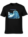 Tsunami Rider Lightweight Cotton T-Shirt – Daily Comfort Graphic Shirt
