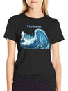 Tsunami Rider Lightweight Cotton T-Shirt – Daily Comfort Graphic Shirt