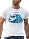 Tsunami Rider Lightweight Cotton T-Shirt – Daily Comfort Graphic Shirt