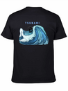 Tsunami Rider Lightweight Cotton T-Shirt – Daily Comfort Graphic Shirt