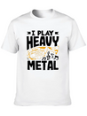 Tuba Player I Play Heavy Metal Lightweight Cotton T-Shirt – Daily Comfort Graphic Shirt