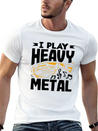 Tuba Player I Play Heavy Metal Lightweight Cotton T-Shirt – Daily Comfort Graphic Shirt