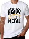Tuba Player I Play Heavy Metal Lightweight Cotton T-Shirt – Daily Comfort Graphic Shirt