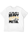 Tuba Player I Play Heavy Metal Lightweight Cotton T-Shirt – Daily Comfort Graphic Shirt