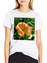 Tulip In The Rain Lightweight Cotton T-Shirt – Daily Comfort Graphic Shirt