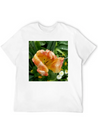 Tulip In The Rain Lightweight Cotton T-Shirt – Daily Comfort Graphic Shirt