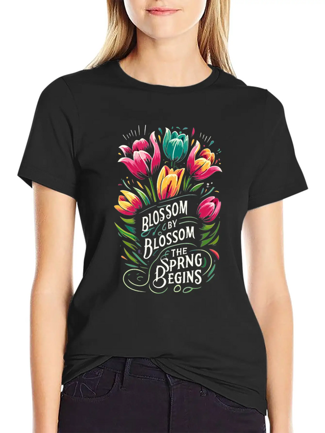 Tulips Tulip Flower Yes I Talk To Tulips Lightweight Cotton T-Shirt – Daily Comfort Graphic Shirt