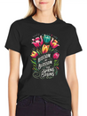 Tulips Tulip Flower Yes I Talk To Tulips Lightweight Cotton T-Shirt – Daily Comfort Graphic Shirt
