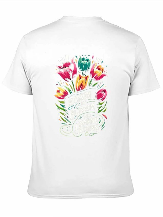 Tulips Tulip Flower Yes I Talk To Tulips Lightweight Cotton T-Shirt – Daily Comfort Graphic Shirt